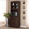 Baxton Studio Laurana Modern Dark Walnut Finished Kitchen Cabinet and Hutch 147-8318 - alternate 2